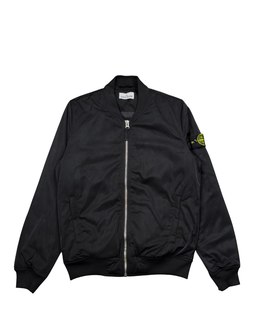 42629 Twill Bomber Jacket Black SI0223-BK