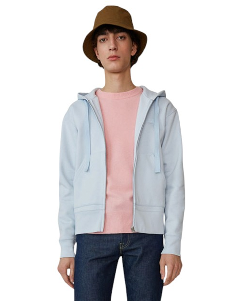 Acne Studios Ferris Zip Hoodie Ice Blue