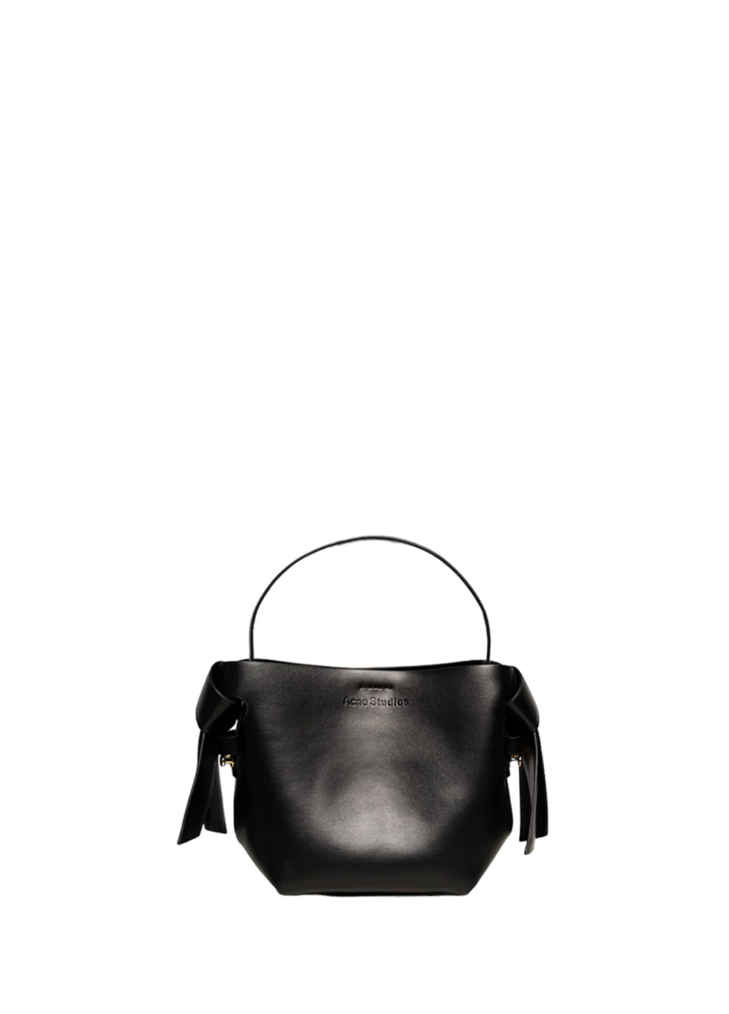 Acne Studios Musubi Small leather shoulder bag Black