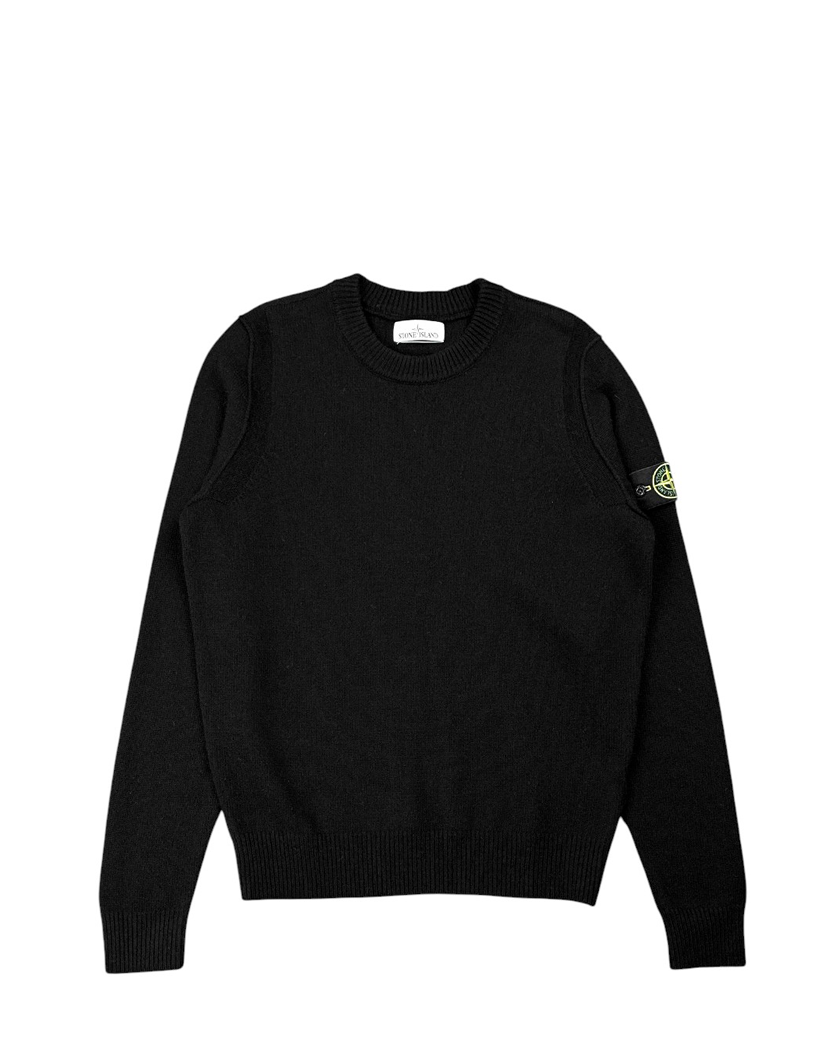 508A3 Lambswool Sweater Black SI0175-BK
