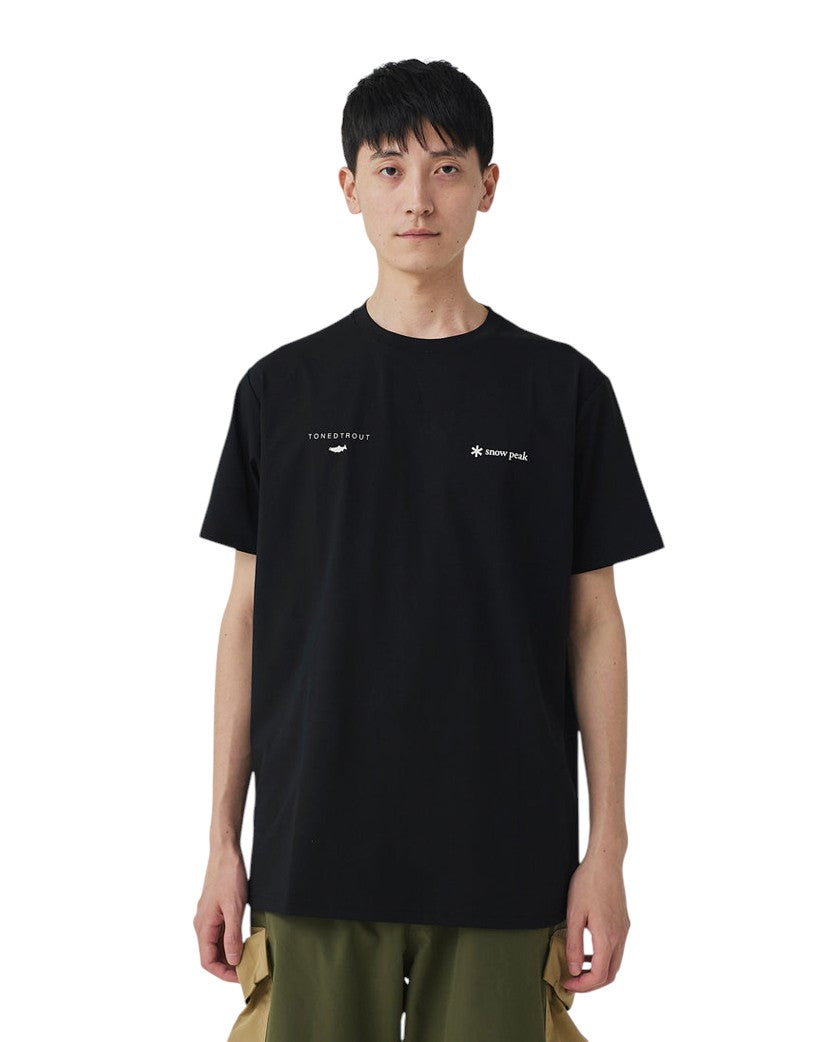 Snow Peak x Tonedtrout Mt. Tanigawa Traverse T-Shirt Black