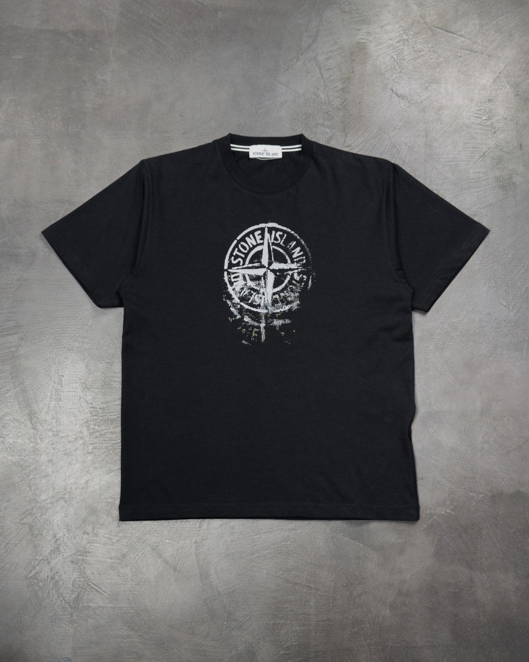 2RC87 'Reflective One' Print T-shirt Black SI0206-BK