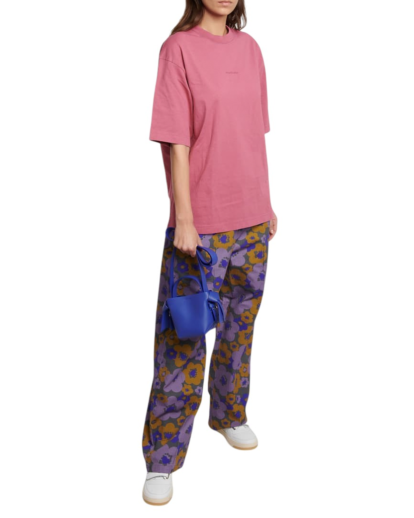 Acne Studios Logo cotton jersey T-shirt Pink