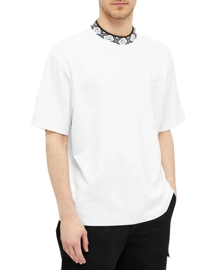 Acne Studios Eternal Rib Face Tee Optic White