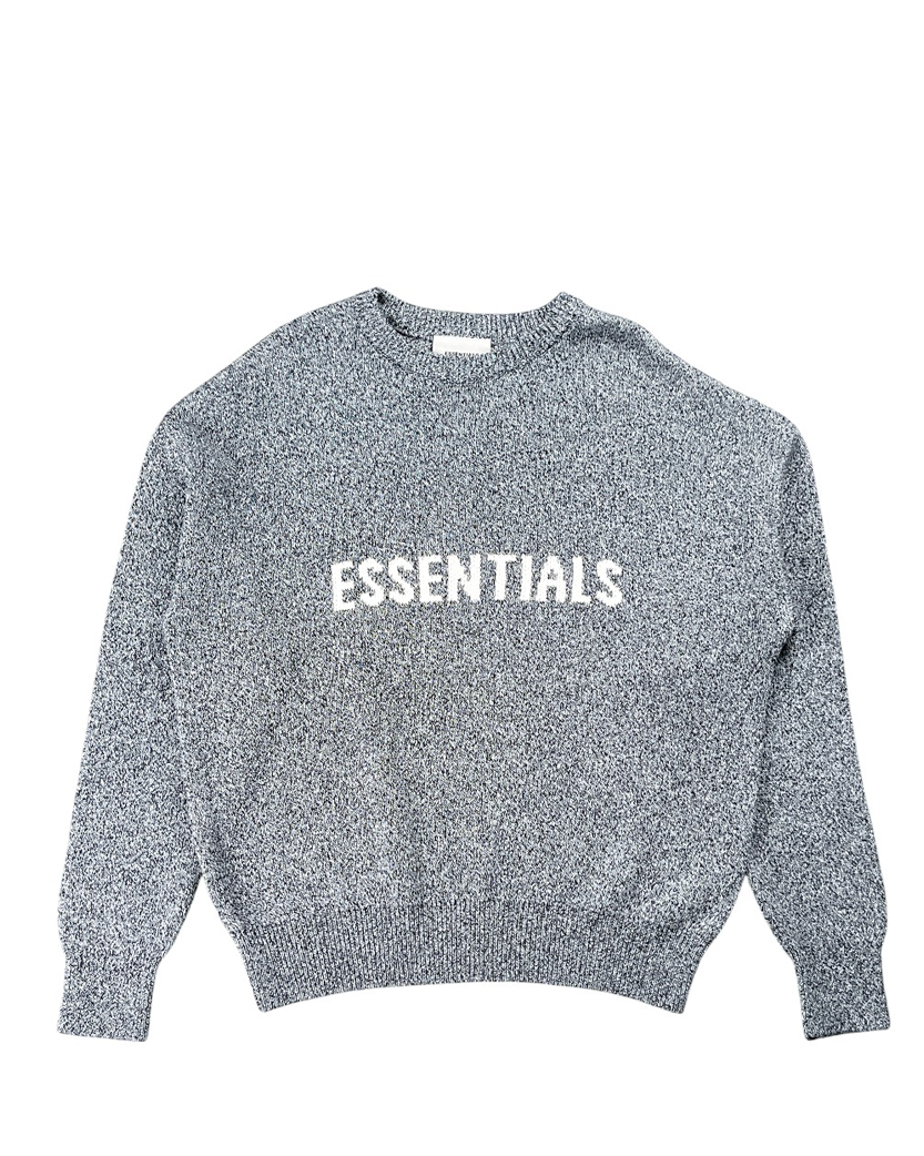 Fear Of God Essentials Knit Sweater Grey Melange