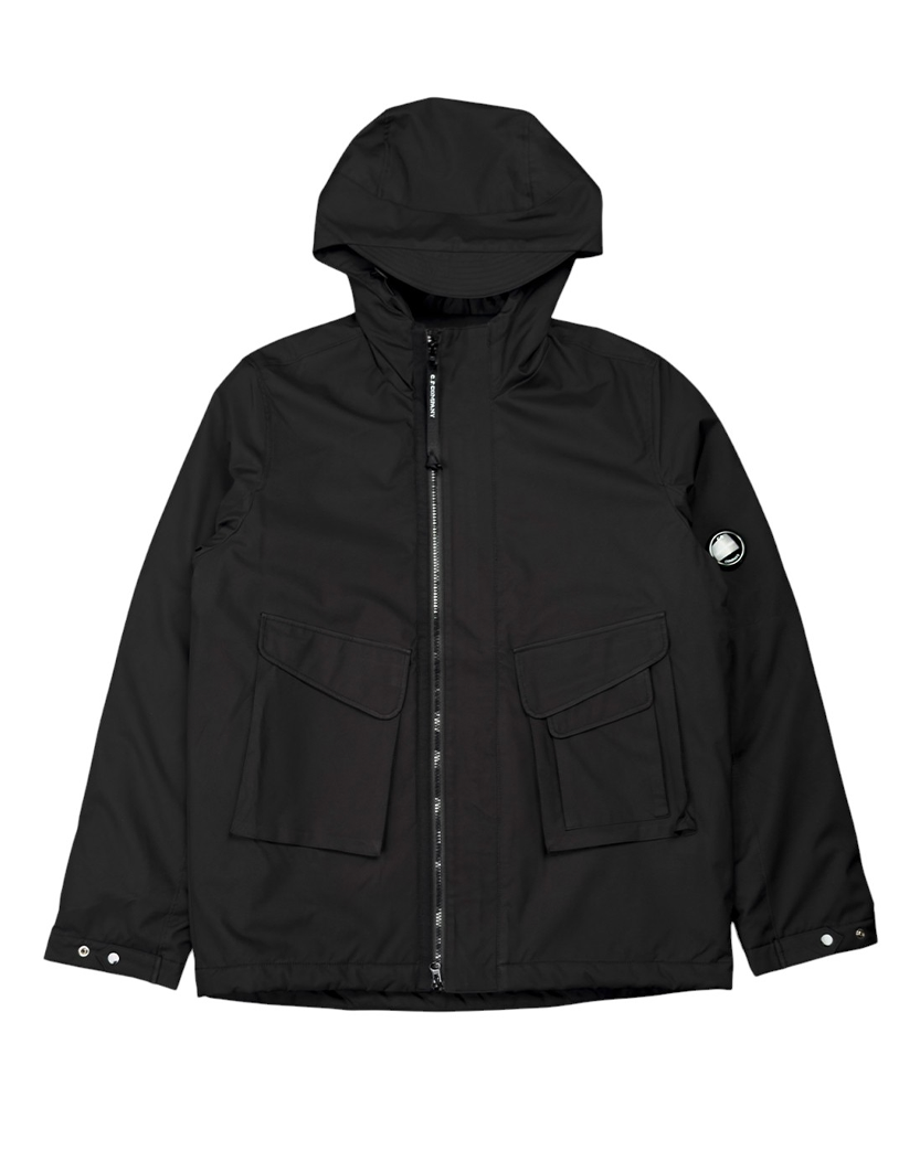 C.P. Company Chrome Garment Dyed Jacket Black