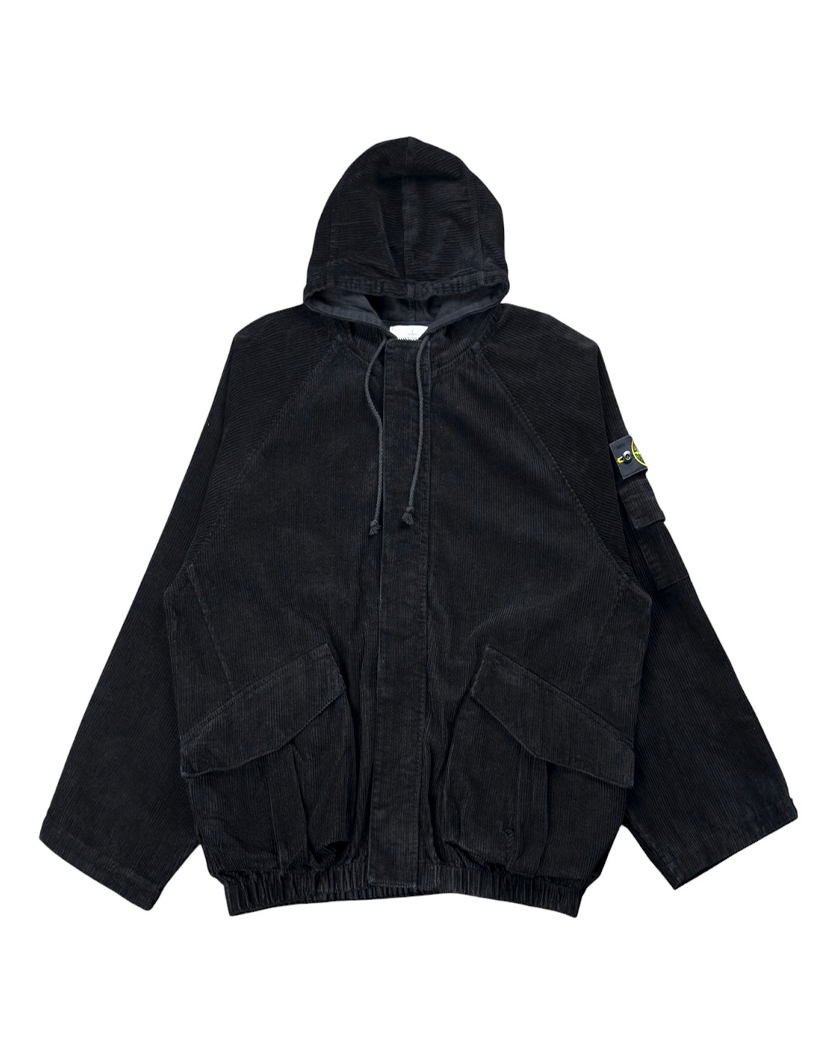 Stone Island x Supreme 402S4 CORDUROY 500 Black