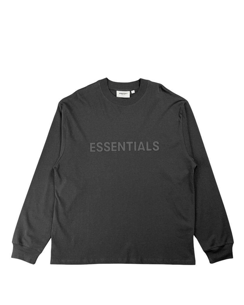 Fear Of God Essentials Front Logo long sleeve Black