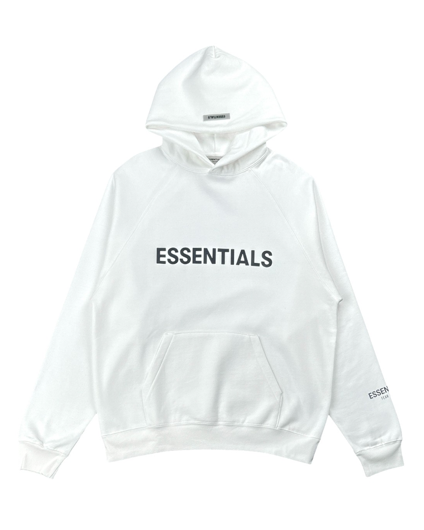 Fear Of God Essentials Pullover Hoodie White