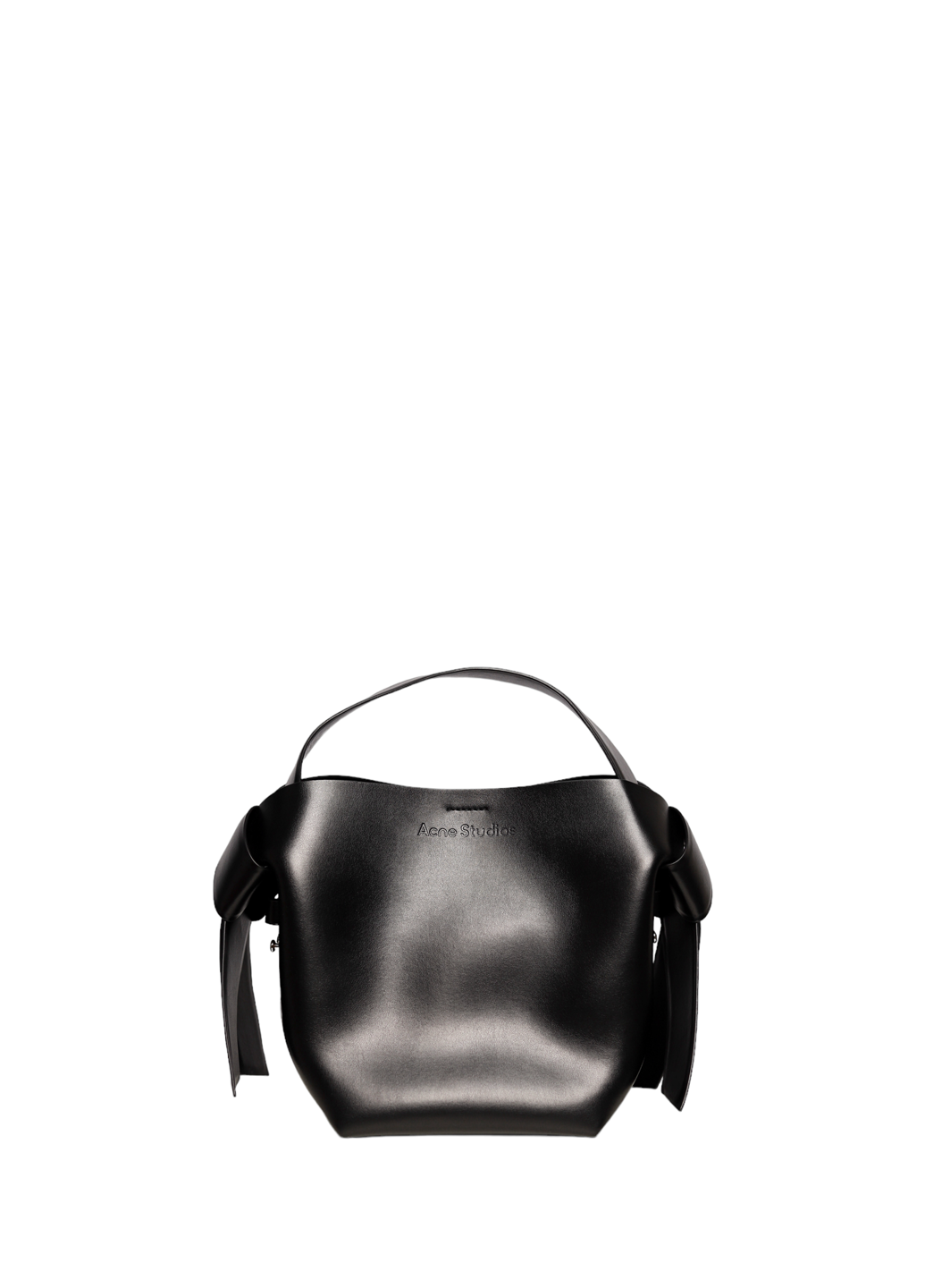 Acne Studios Musubi Medium leather shoulder bag Black