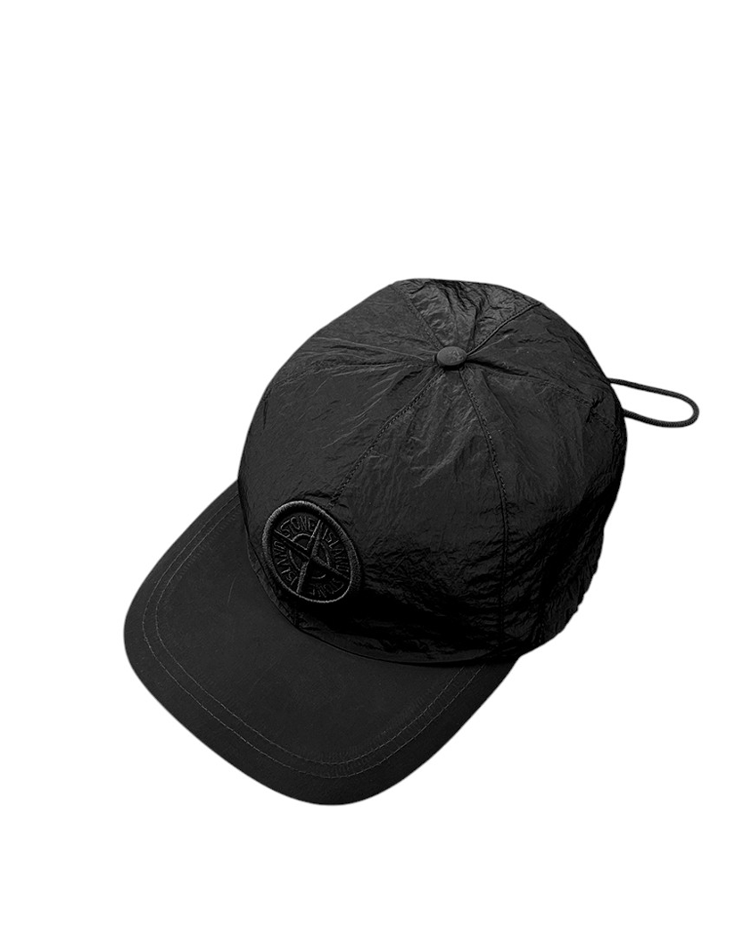 99576 Nylon Metal 6-Panel Cap Black SI0170-BK