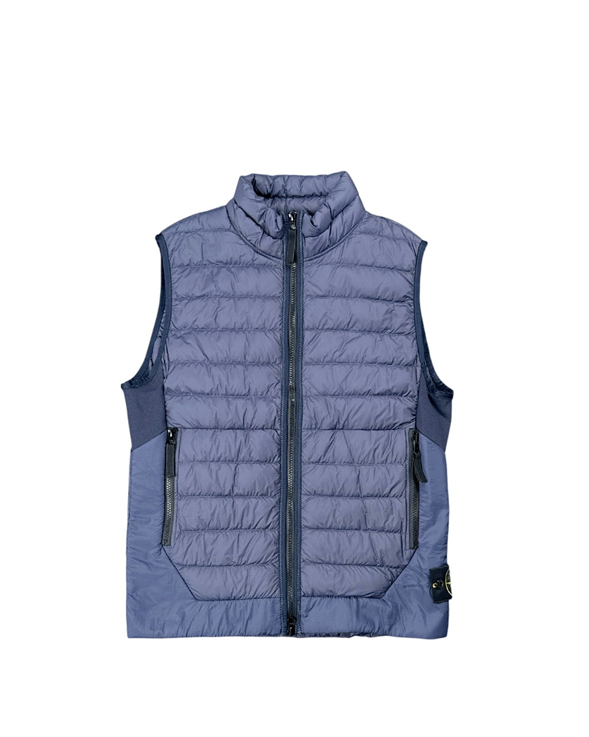 G0124 Garment Dyed Micro Yarn Down Gilet Navy SI0151-NA