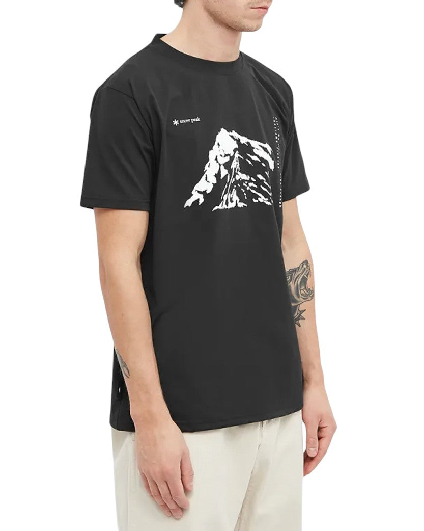 Snow Peak x Tonedtrout Mt. Tanigawa T-Shirt Black