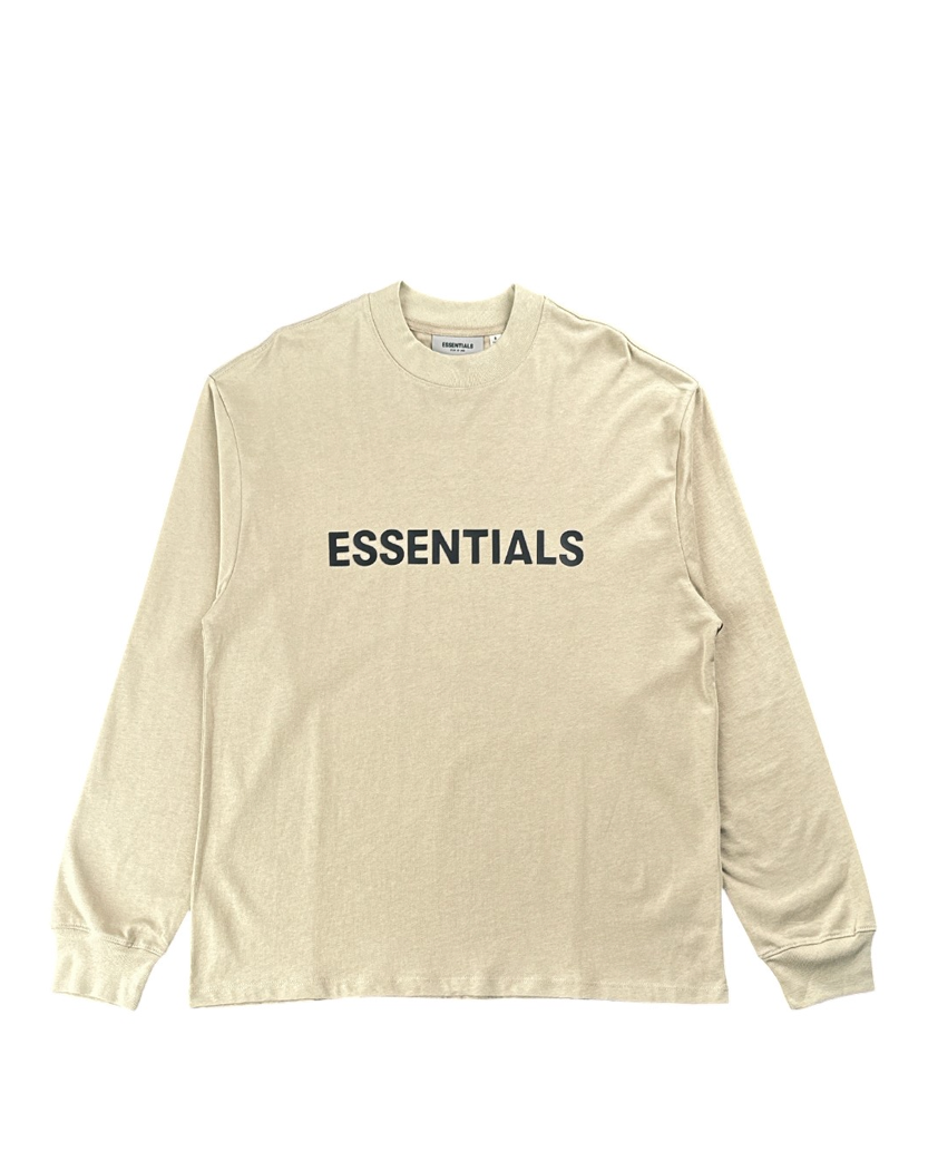 Fear Of God Essentials Front Logo long sleeve Charcoal