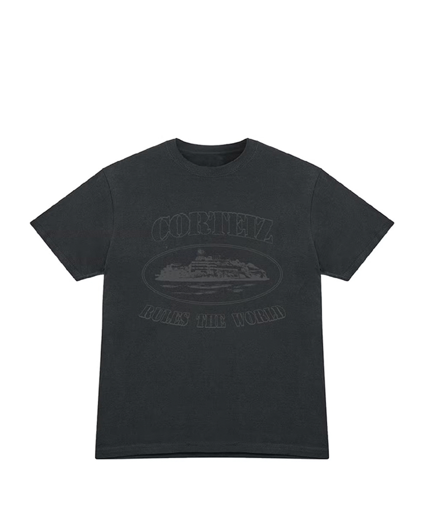 Corteiz OG Alcatraz T-Shirt Triple Black