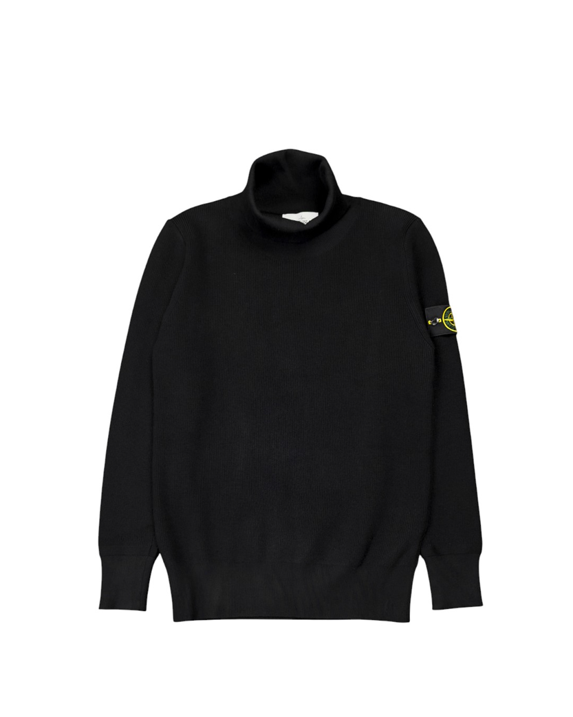 24FW High Neck Cotton Sweater Black SI0243-BK
