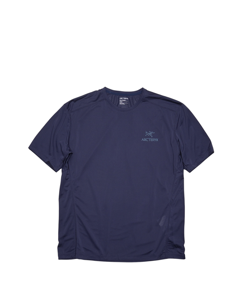 Arcteryx Motus Arcword Crew SS T-Shirt Blue Logo Blue
