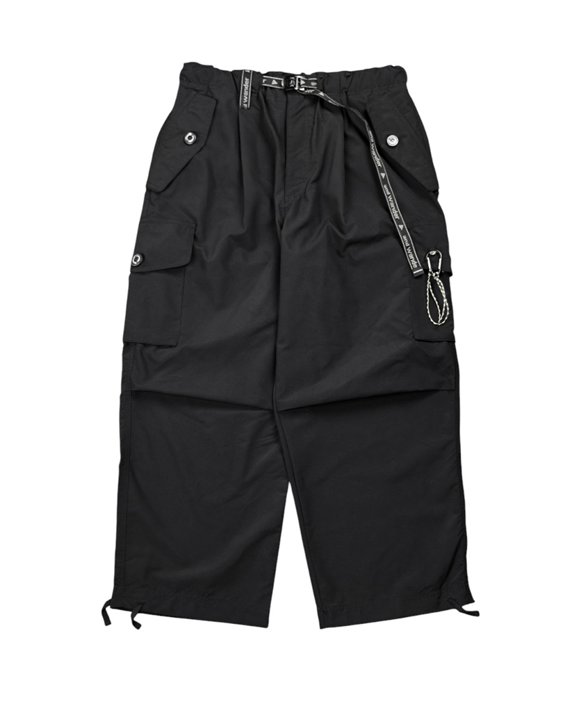 And Wander Oversized Cargo Pants Black