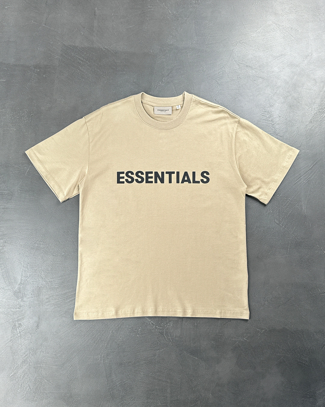 Fear Of God Essentials Front Logo T-Shirt Charcoal