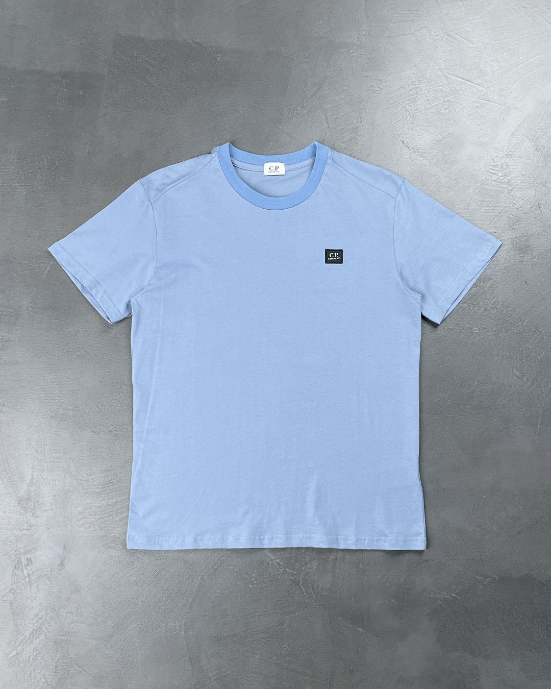 C.P. COMPANY Jersey Small Label T-shirt Avio Blue