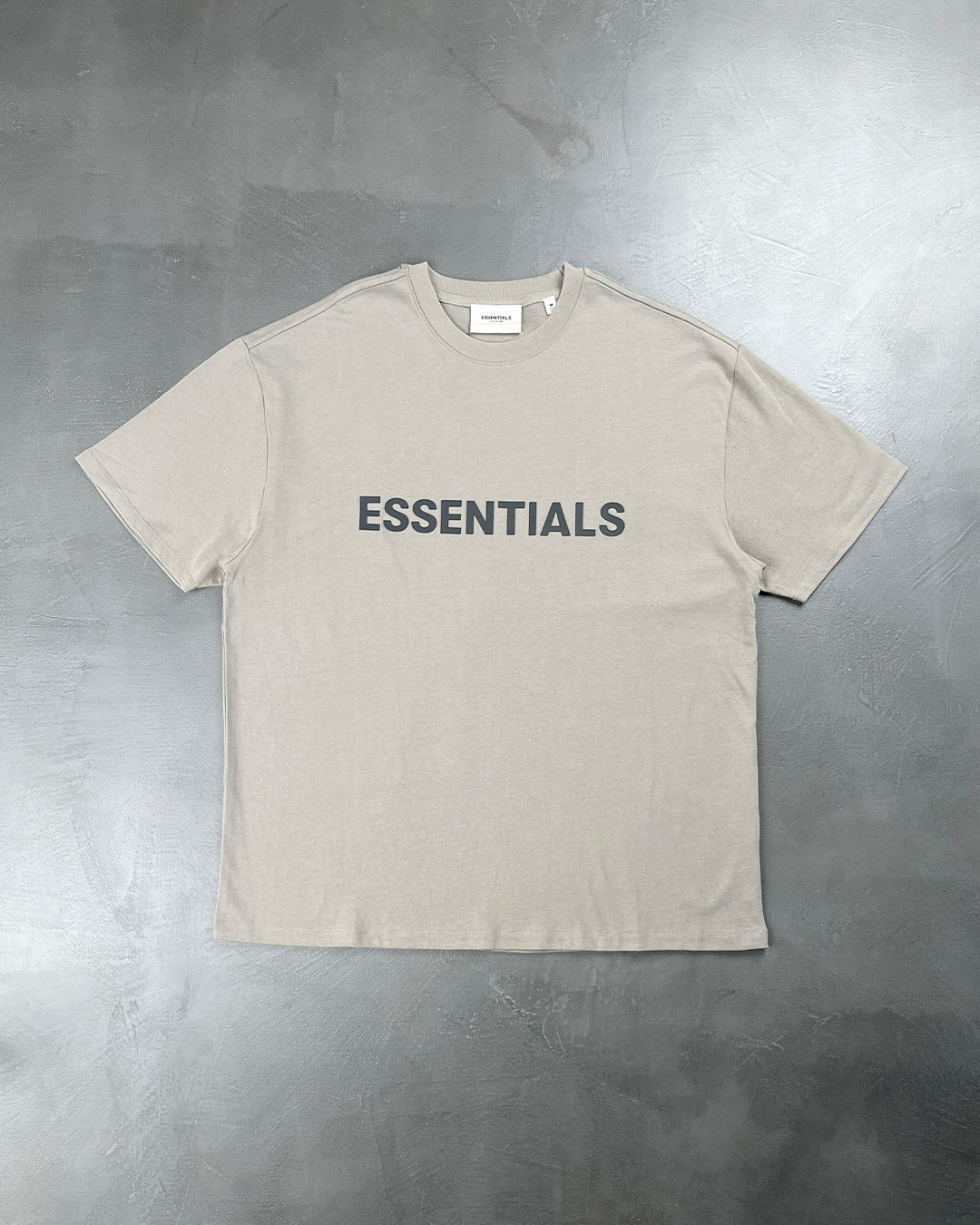 Fear Of God Essentials Front Logo T-Shirt Cement