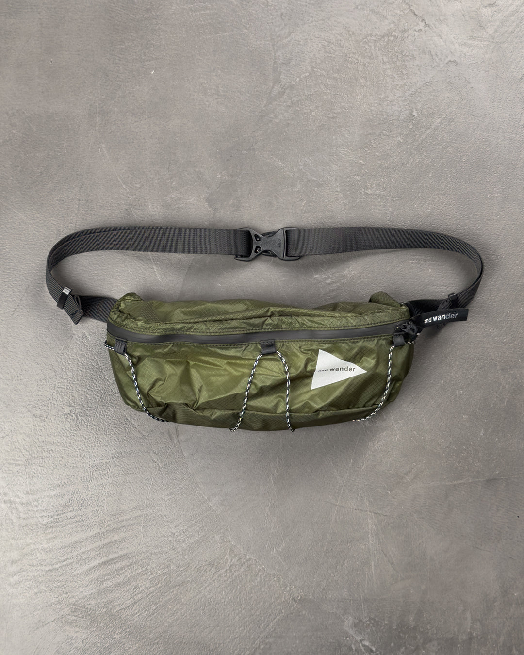 And Wander Nylon Waterproof Shoulder Bag Green