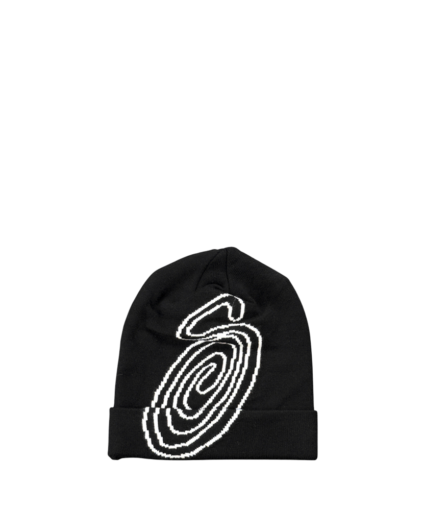 STUSSY Swirl S Cuff Beanie Black