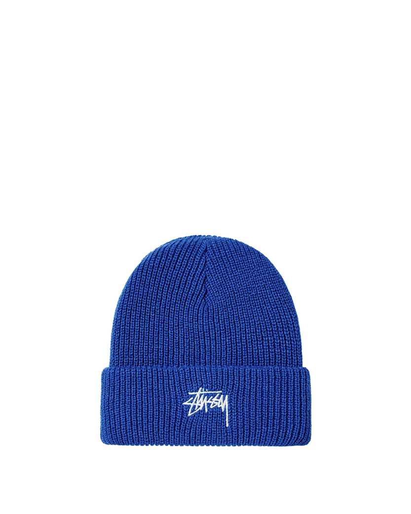 STUSSY STOCK CUFF BEANIE NAVY