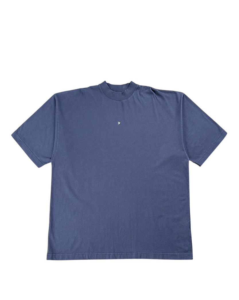 Yeezy Gap Engineered By Balenciaga Logo 3/4 Sleeve Tee Navy