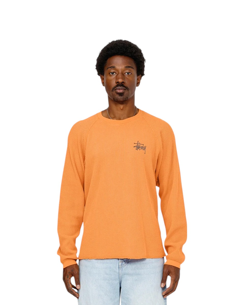 STUSSY Basic Stock Long Sleeve Thermal Orange