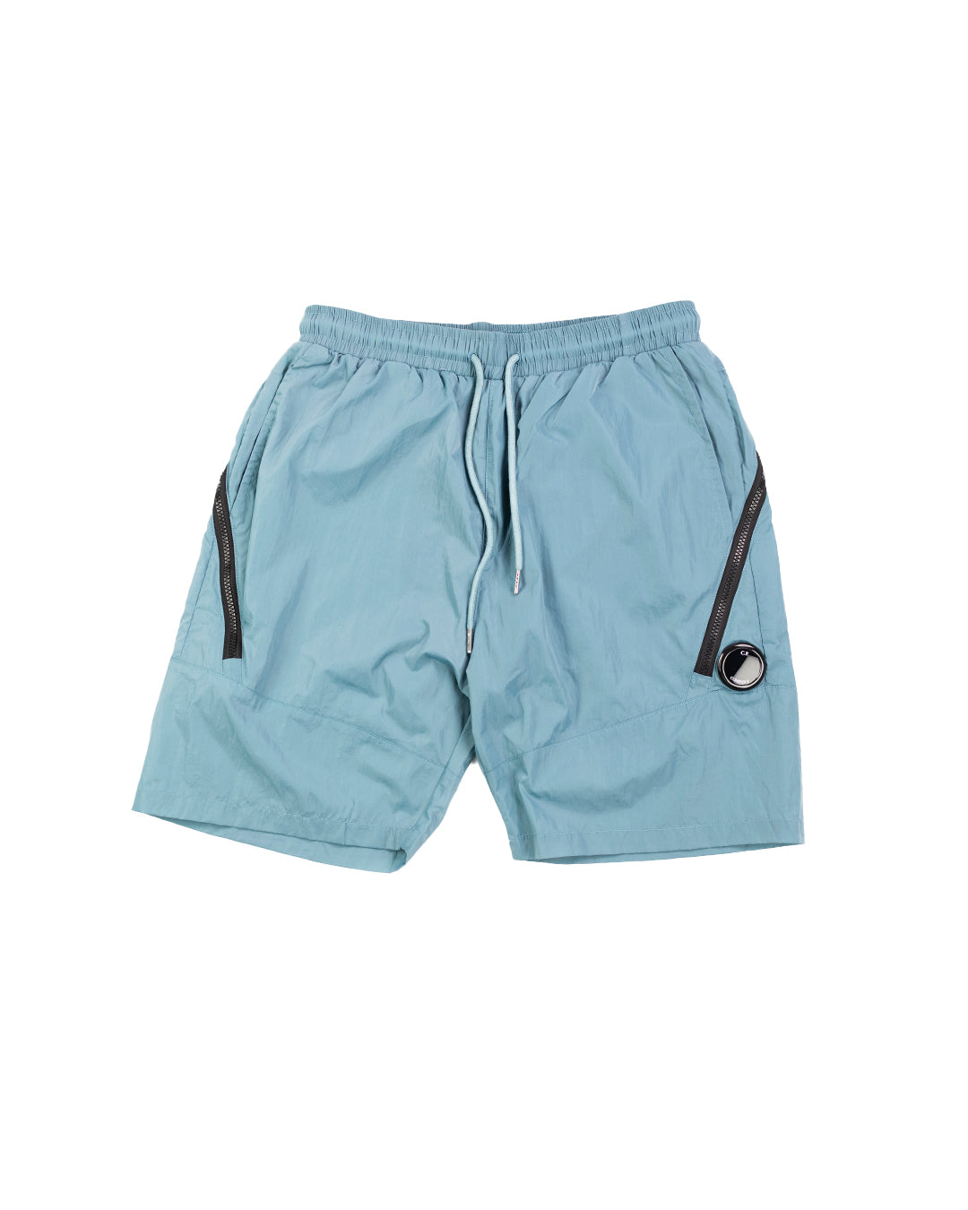 C.P. COMPANY Chrome Lens Pocket Shorts Peacock Blue