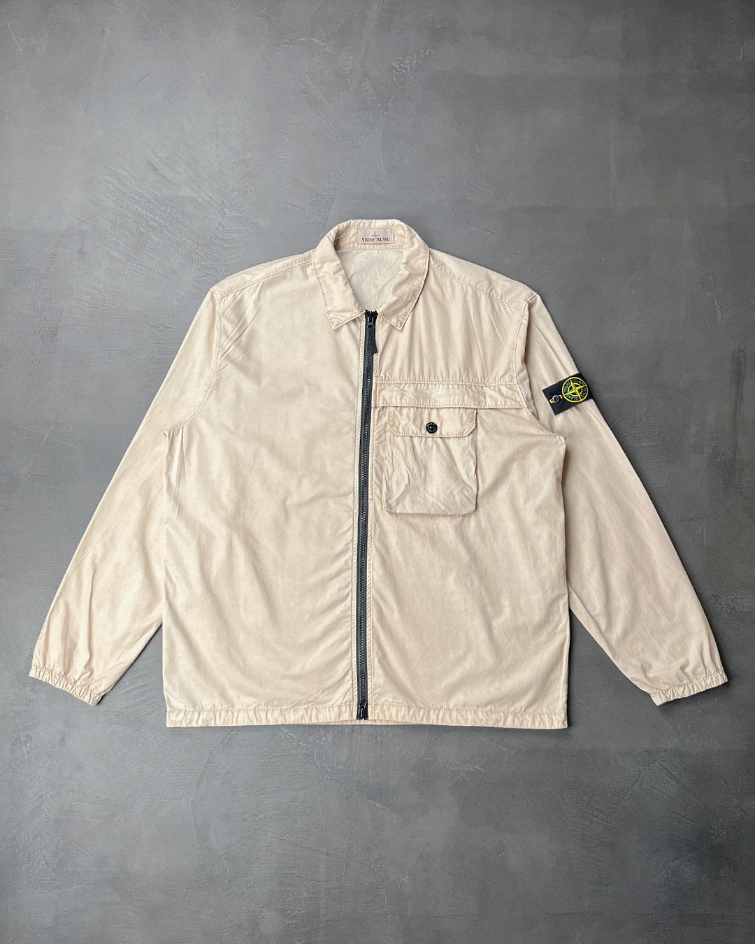 Cold Dye Overshirt Beige SI0102-BG