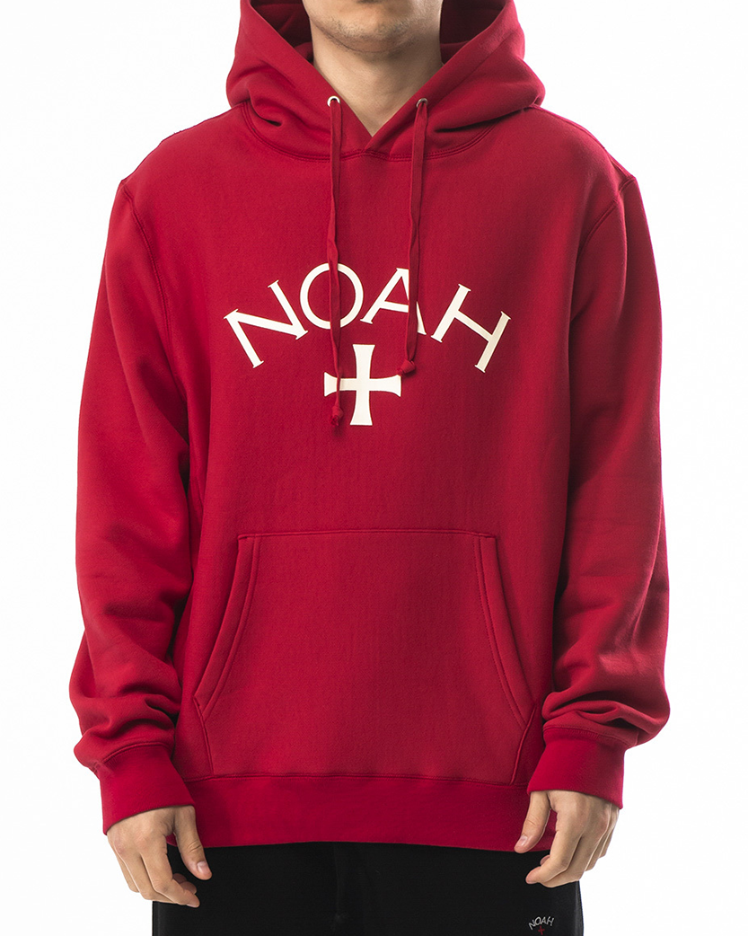 NOAH Core Logo Hoodie Red