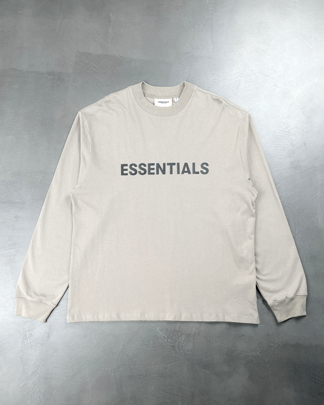 Fear Of God Essentials Front Logo long sleeve Grey