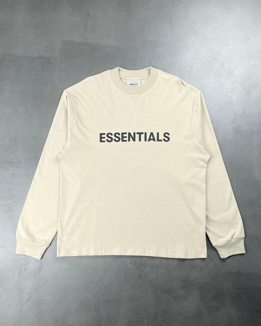 Fear Of God Essentials Front Logo long sleeve Taupe