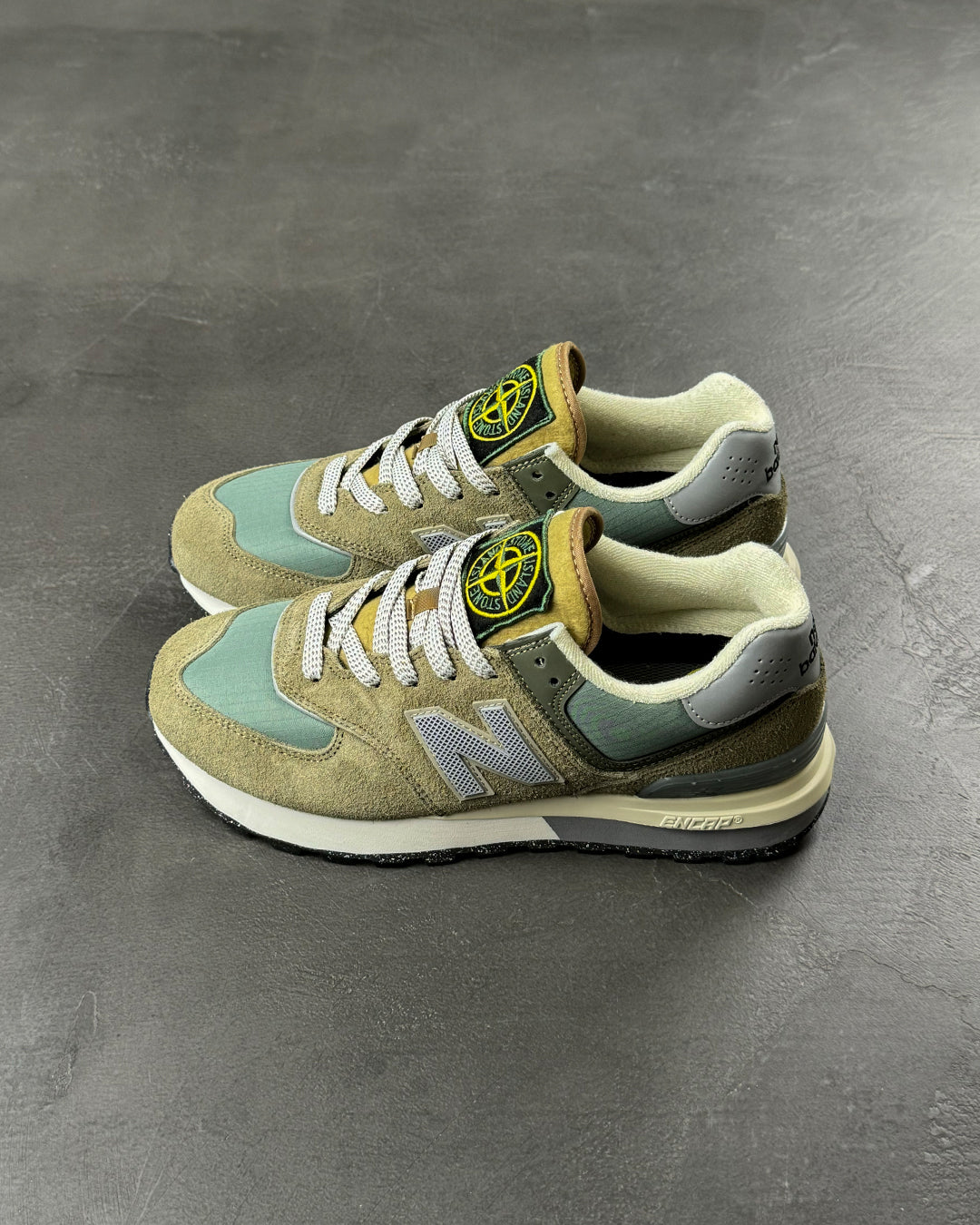 Stone Island x New Balance 574 Legacy Steel Blue