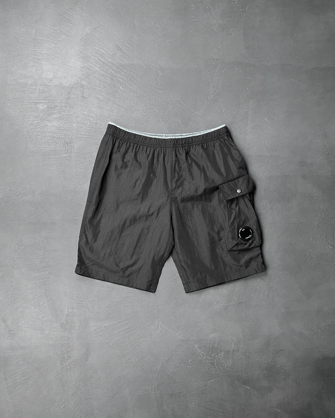 C.P. COMPANY Flatt Nylon Lens Swim Shorts Black