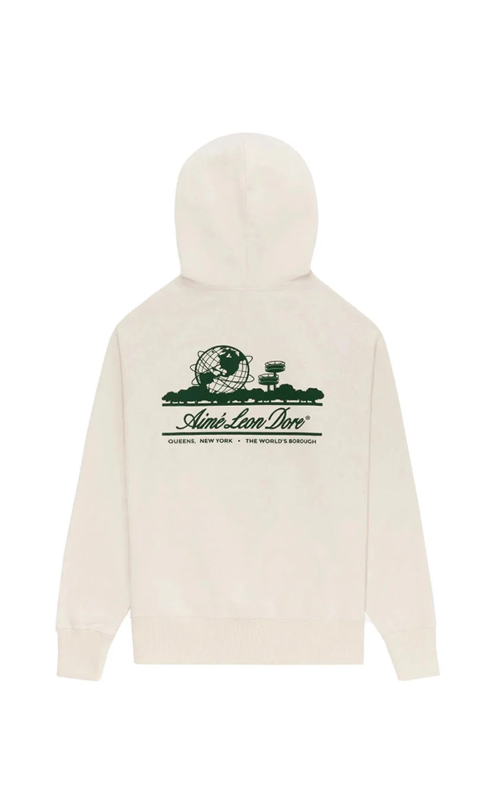 Aime Leon Dore Hoodie Unisphere Cream