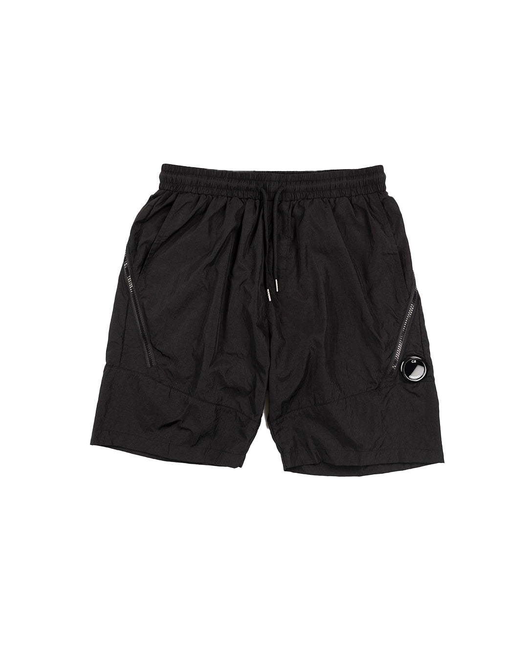 C.P. COMPANY Chrome Lens Pocket Shorts Black