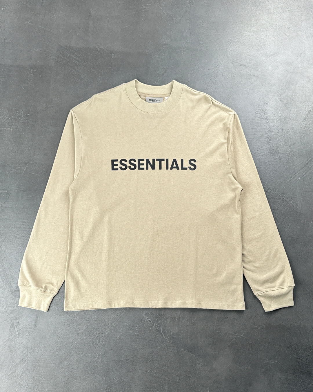 Fear Of God Essentials Front Logo long sleeve Charcoal