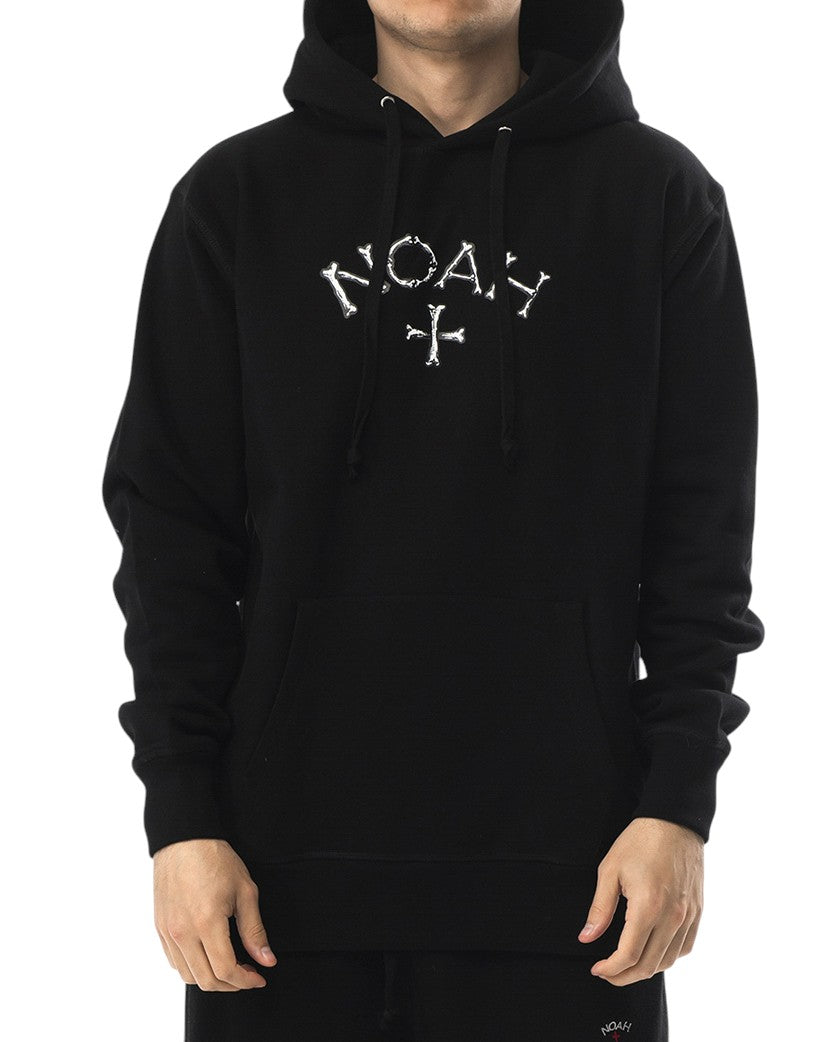 NOAH Bones Logo Hoodie Black