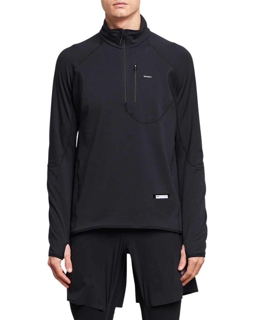 Satisfy GhostFleece Half-Zip Sweatshirt Black