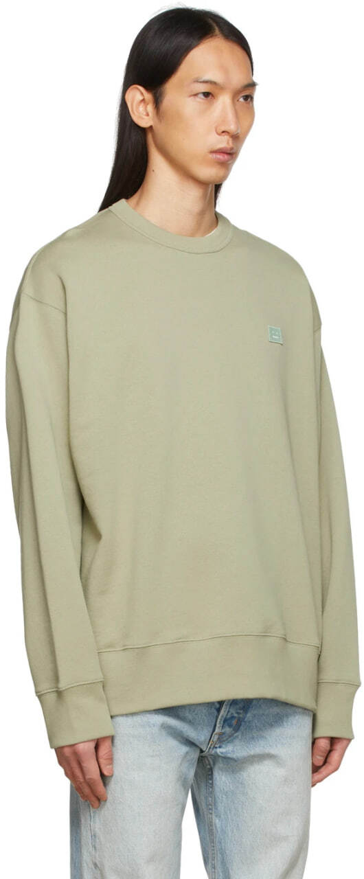 Acne Studios Crewneck Sweatshirt Olive Green