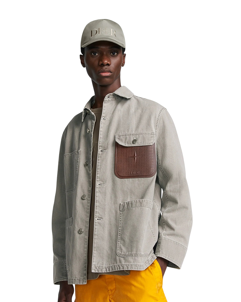Stone Island x Dior Cotton Canvas Jacket Grey SI0215-GY