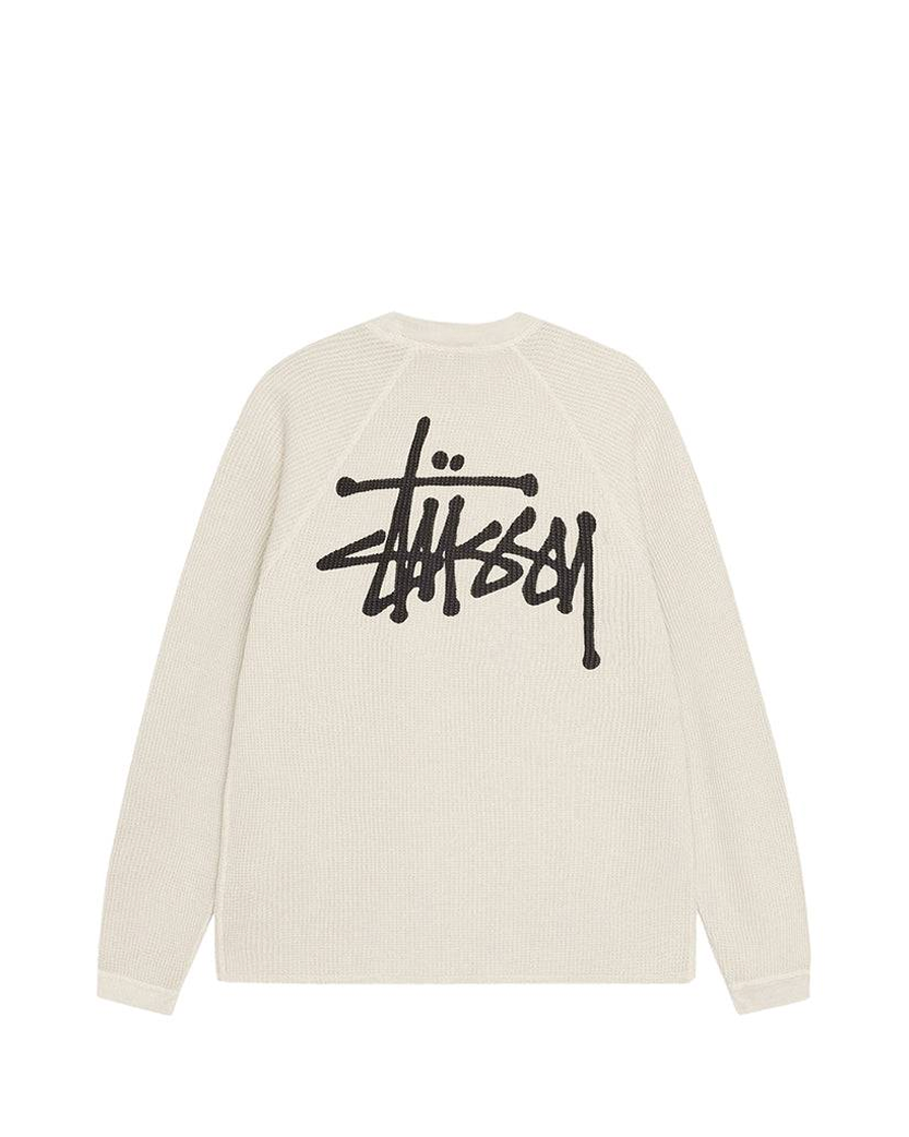 STUSSY Basic Stock Long Sleeve Thermal Bone - UNIFORM