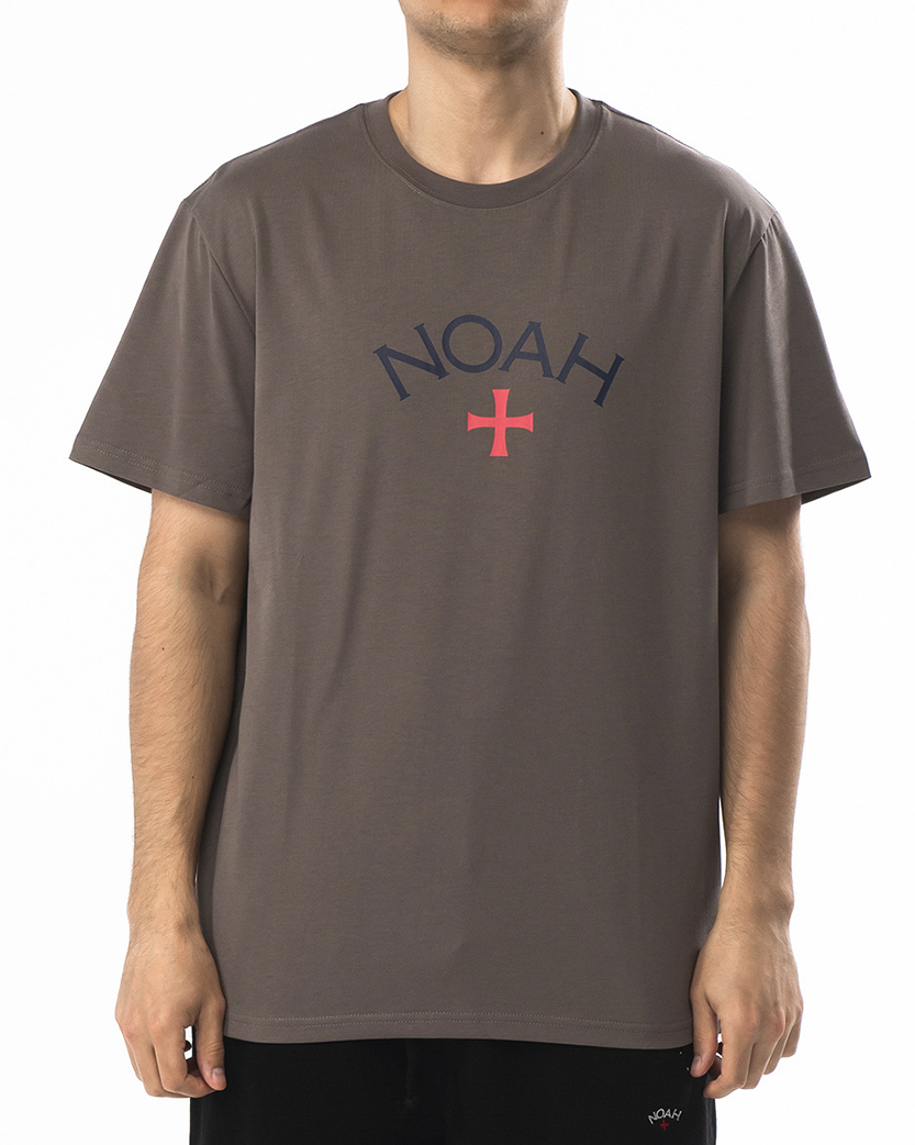 NOAH NYC Logo Tee Short Sleeve Dark Green