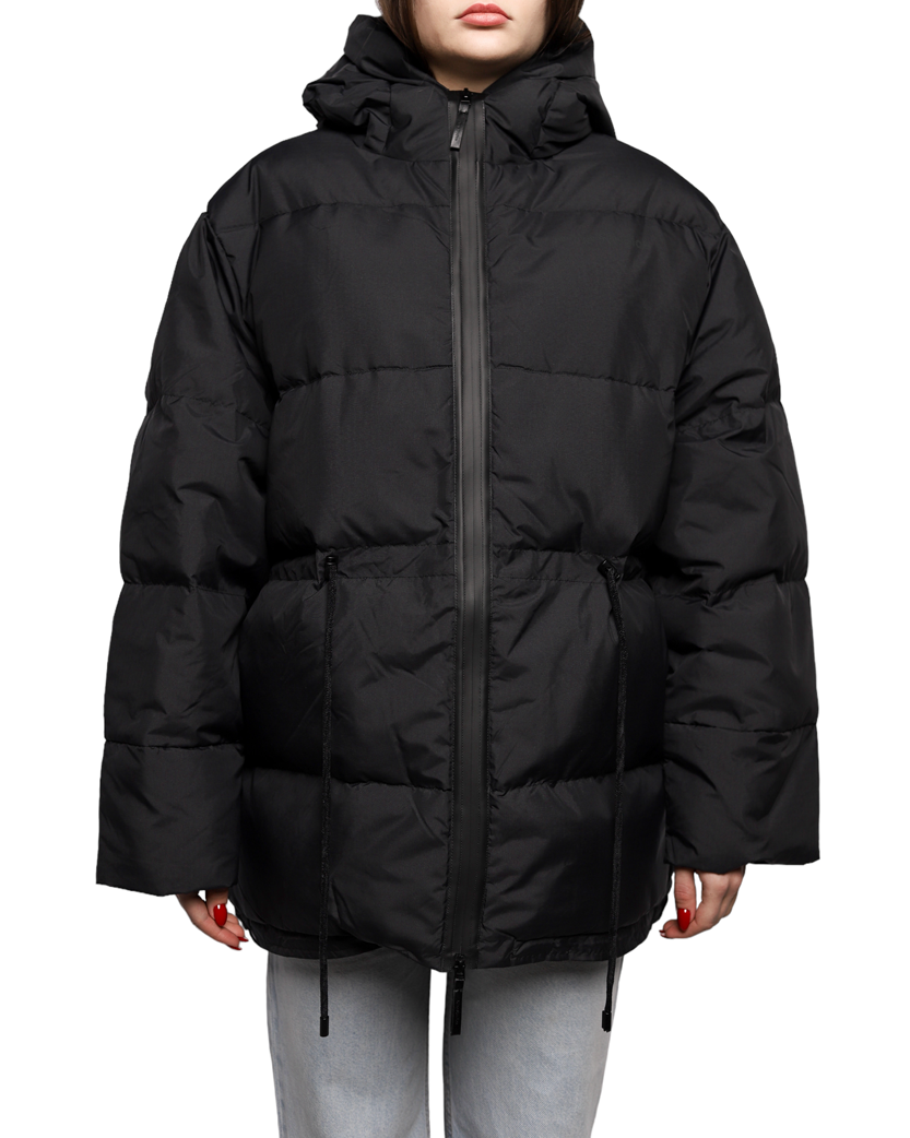Acne Studios Hooded puffer coat Black