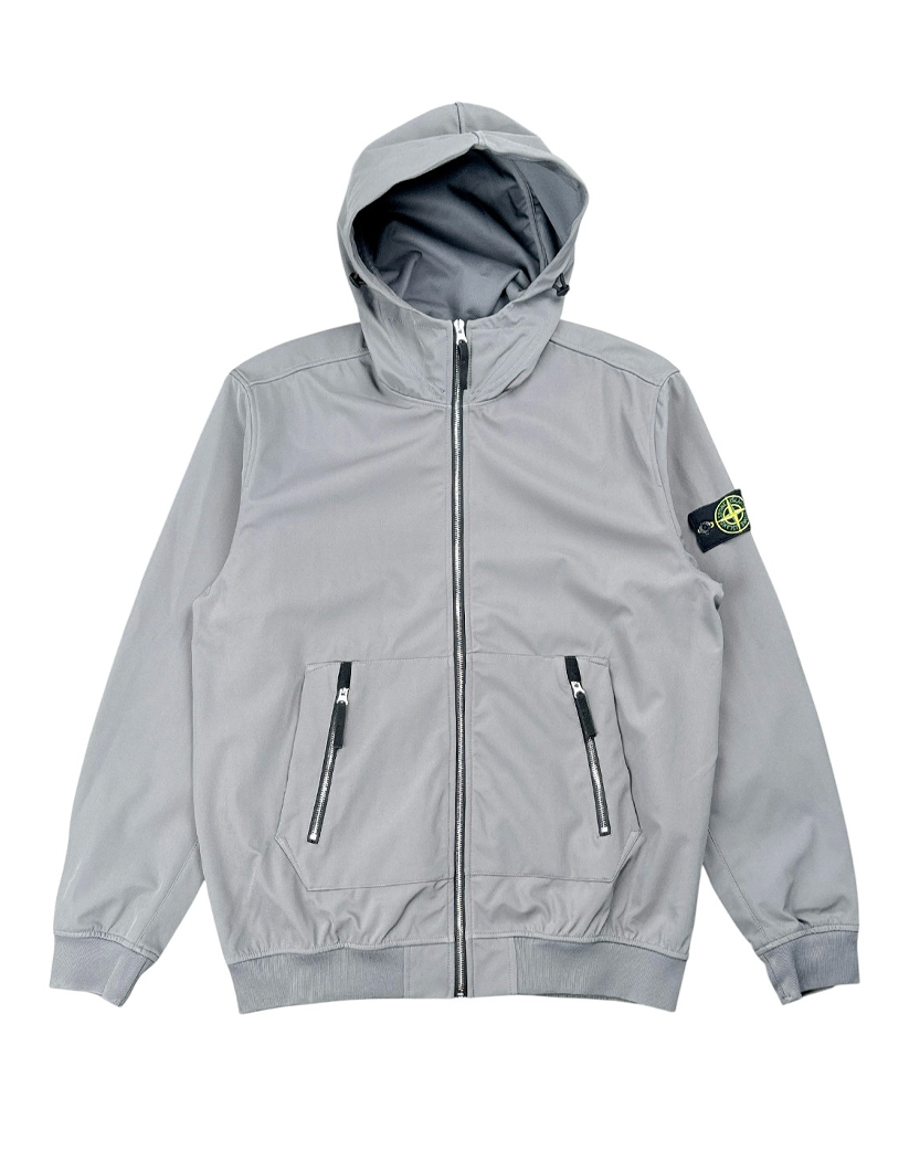 40727 Soft Shell-R Hooded Jacket Grey SI0122-GY