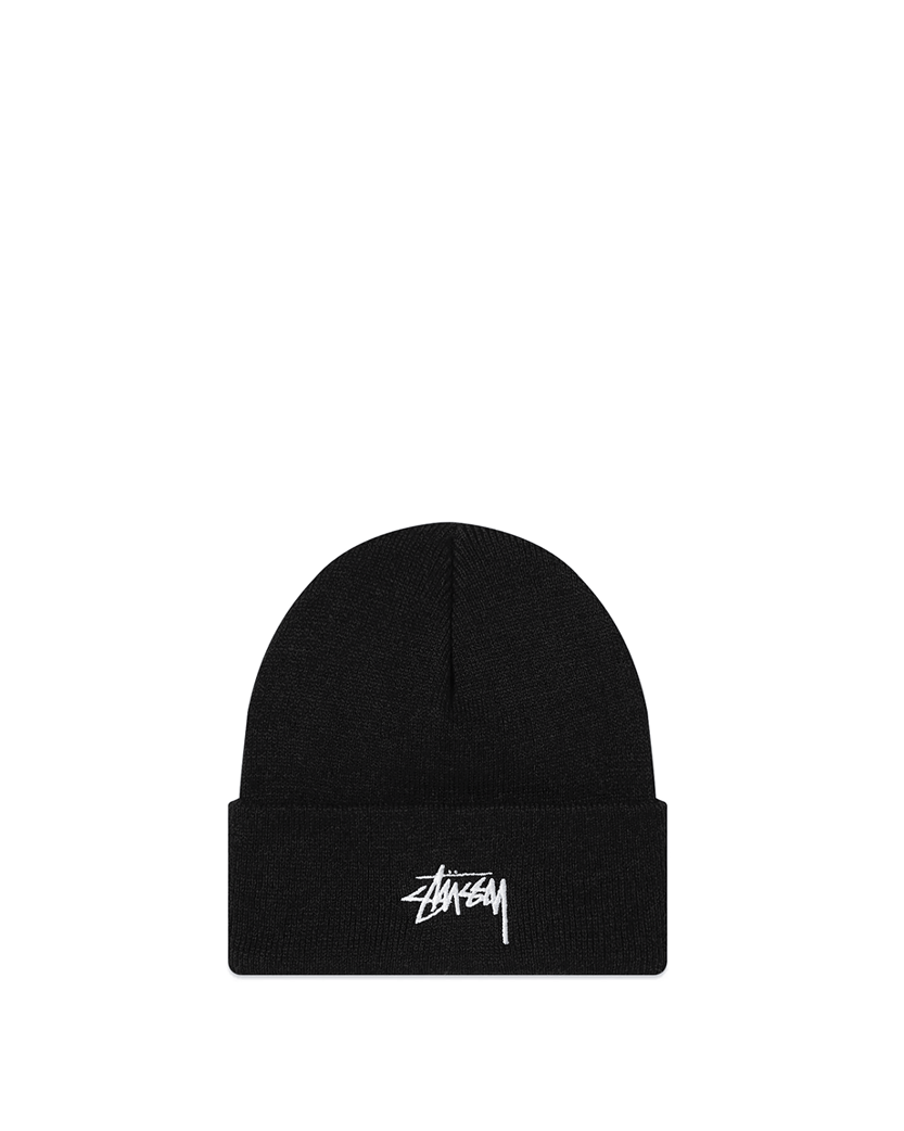 STUSSY STOCK CUFF BEANIE BLACK
