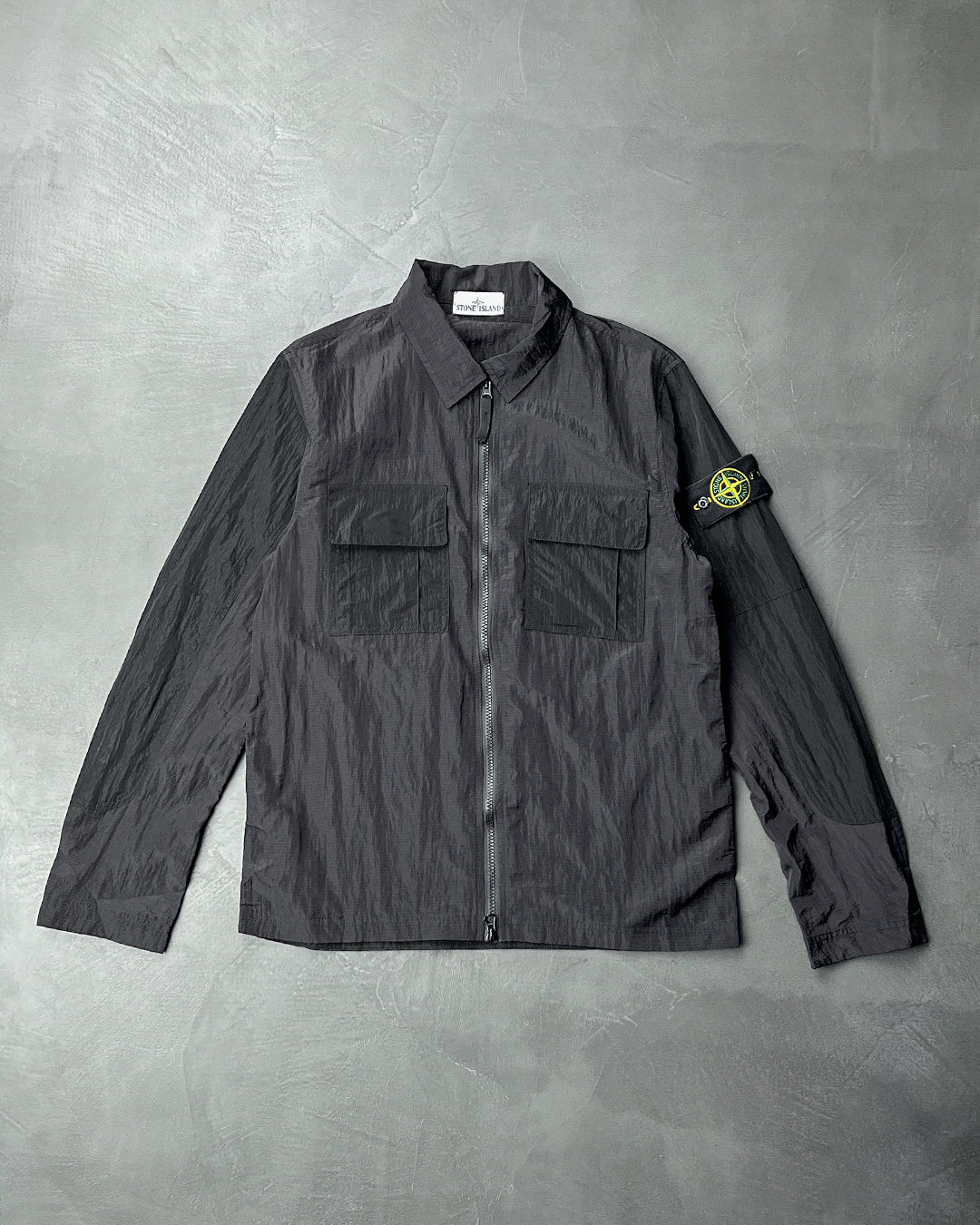 11117 Nylon Overshirt Black SI0104-BK